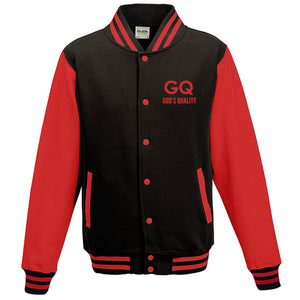 UNISEX “ORIGINAL GQ” EMBROIDERED LETTERMAN JACKET